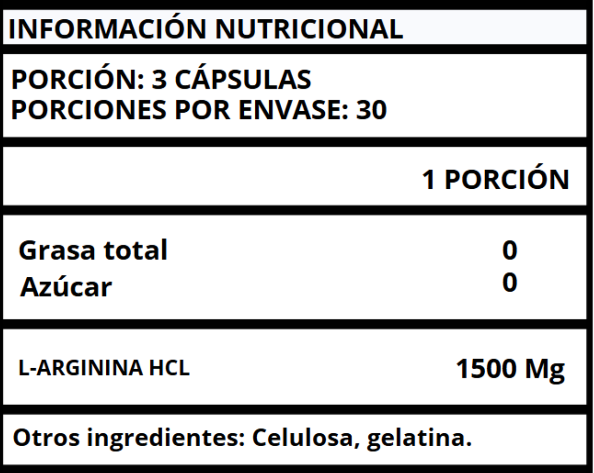 L-ARGININA HCL - CÁPSULAS