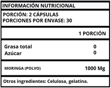 MORINGA - CÁPSULAS 1000 MG