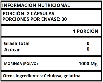 MORINGA - CÁPSULAS 1000 MG