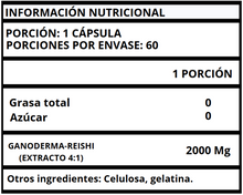 GANODERMA REISHI EXTRACTO - CÁPSULAS 2000 MG