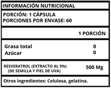 RESVERATROL EXTRACTO - CÁPSULAS 500 MG