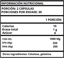 OMEGA 3 (FISH OIL) - CÁPSULAS SUAVES 1000 MG