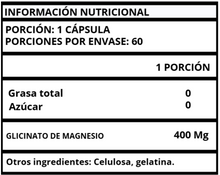 GLICINATO MAGNESIO - CÁPSULAS 800 MG