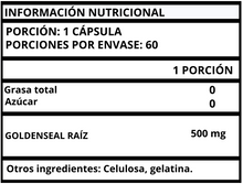 GOLDENSEAL / GOLDEN SEAL - CÁPSULAS 1000 MG