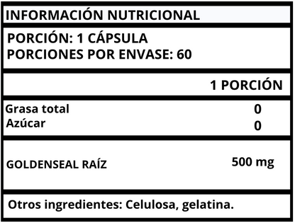 GOLDENSEAL / GOLDEN SEAL - CÁPSULAS 1000 MG