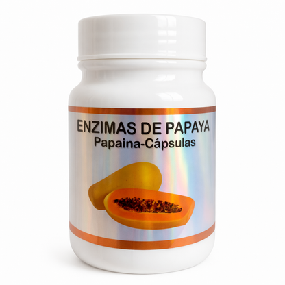 ENZIMAS DE PAPAYA (PAPAÍNA) - CÁPSULAS 500 MG