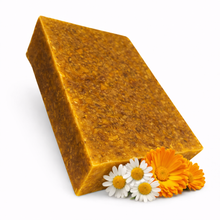 JABÓN DE MANZANILLA Y CALÉNDULA ARTESANAL 100% NATURAL - BARRA 100 GRAMOS