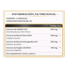SHILAJIT ULTRA COMPLEX - 60 CÁPSULAS