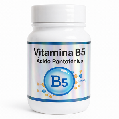 VITAMINA B5 (ÁCIDO PANTOTÉNICO) - CÁPSULAS 500 MG