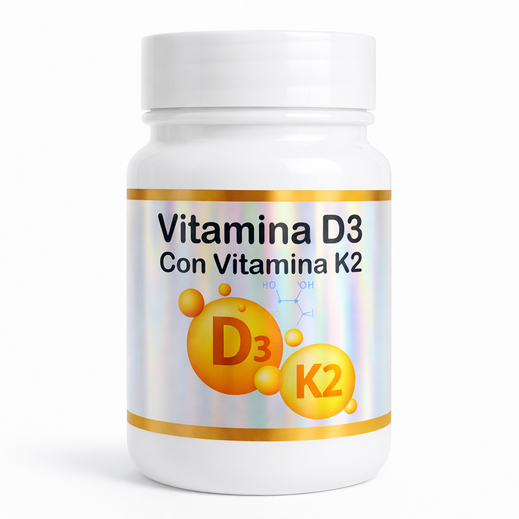 VITAMINA D3 CON K2 - CÁPSULA SUAVES 10,000 IU