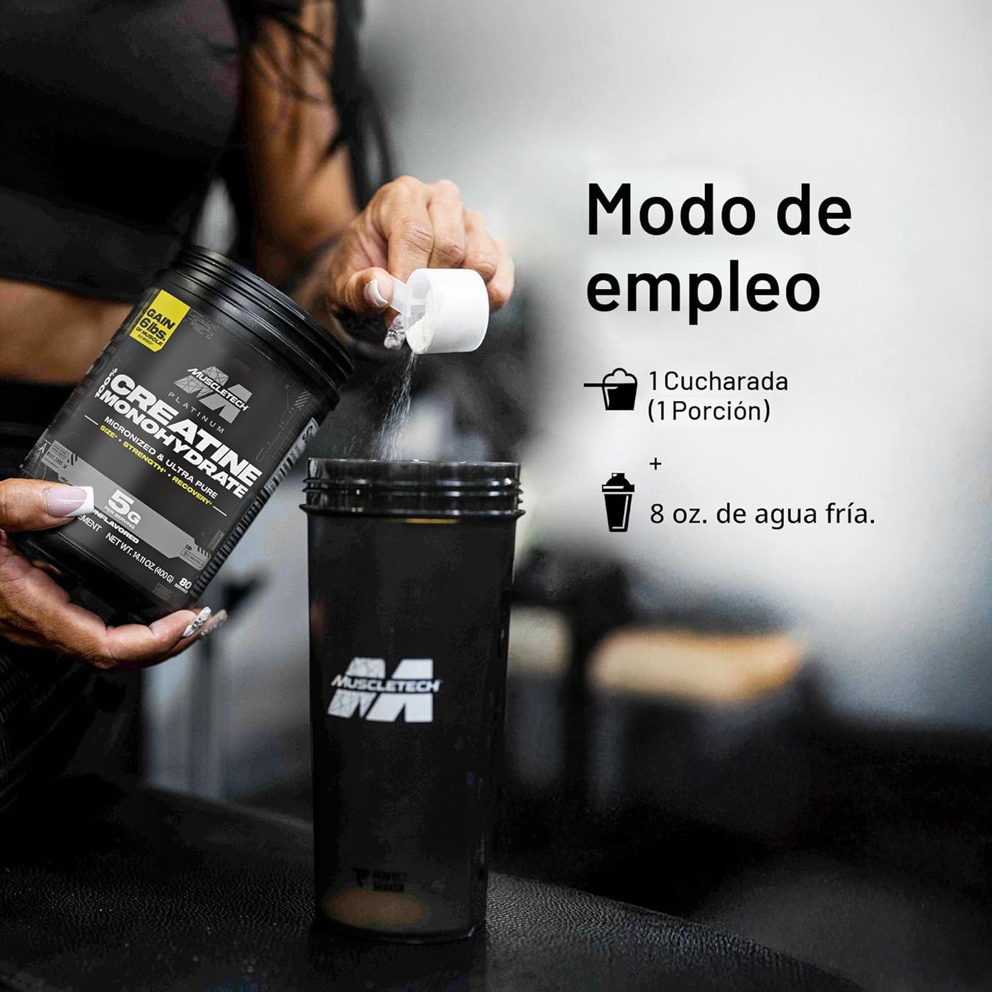CREATINA PLATINUM MUSCLETECH - 80 SERVIDAS